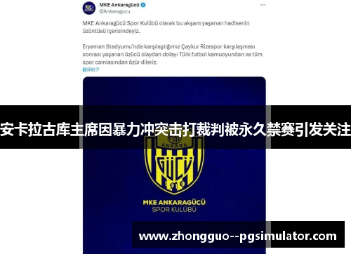 安卡拉古库主席因暴力冲突击打裁判被永久禁赛引发关注